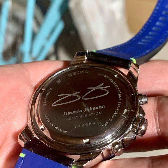 Seiko Jimmie Johnson Chronograph Black Extra NATO - Picture 3 of 13